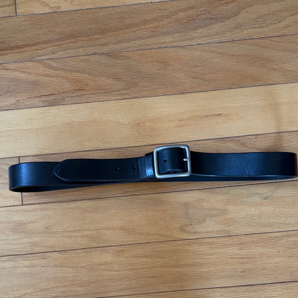 J. Crew Black Leather Belt